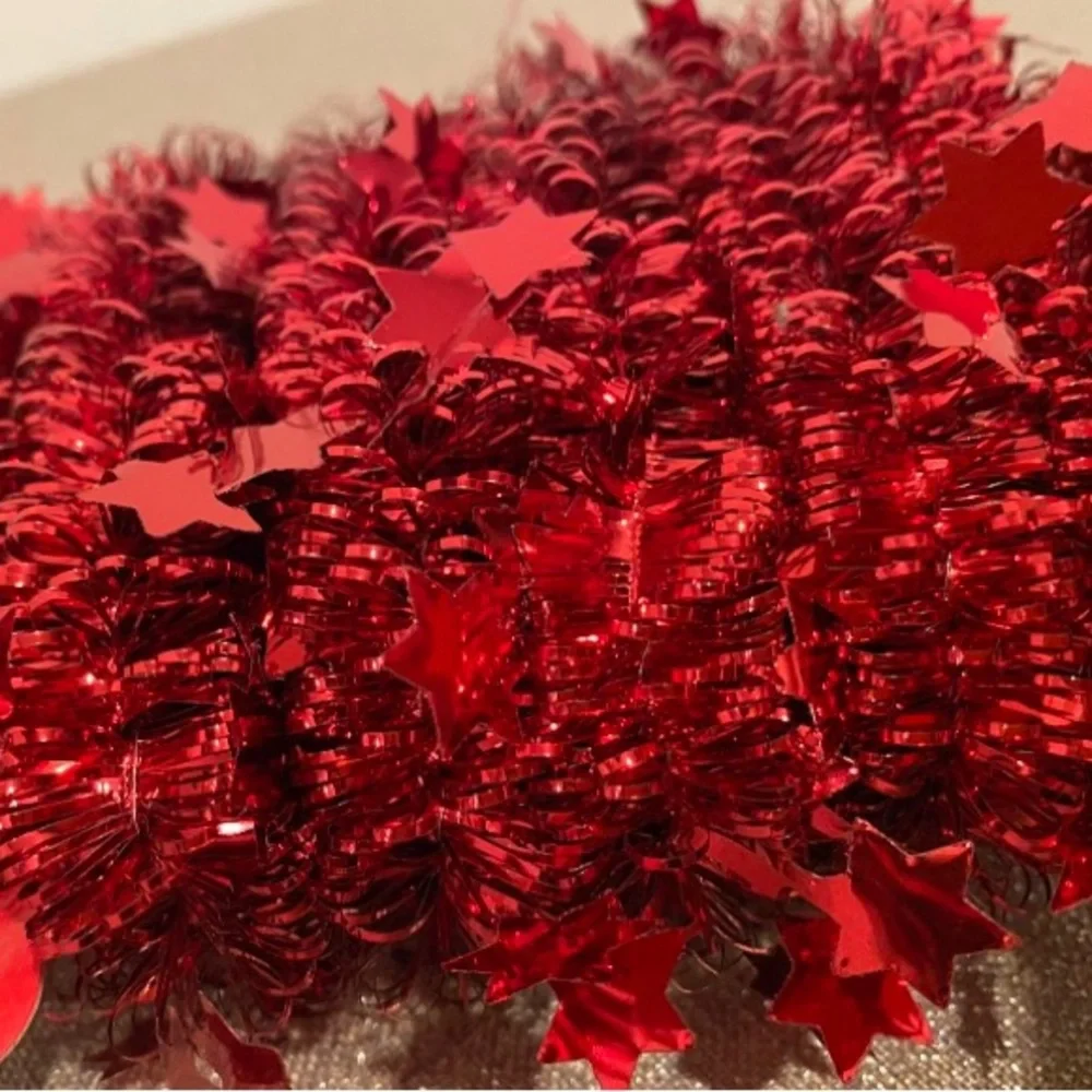 Red Christmas Tinsel